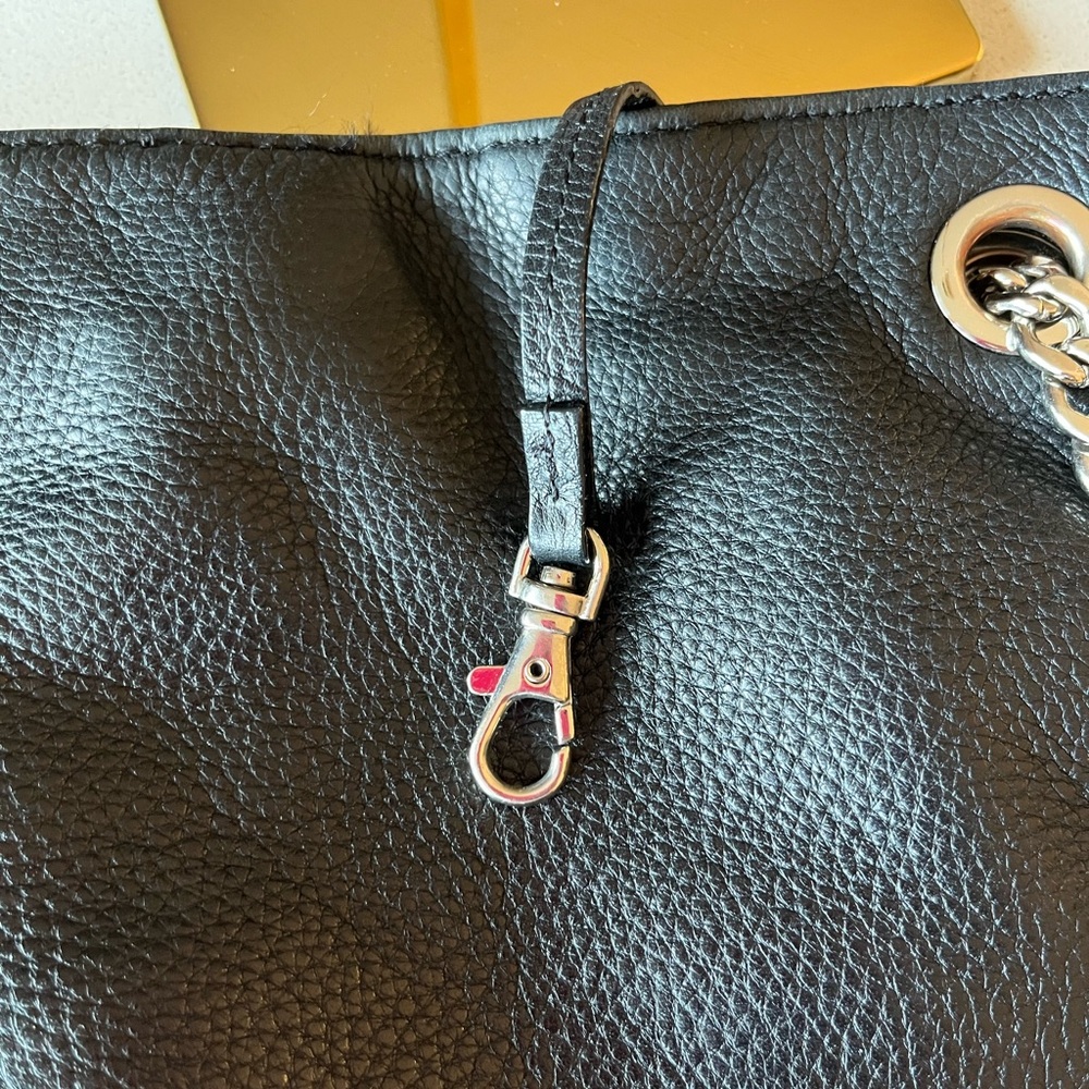 Michael Kors Black Pebbled Leather Shoulder Bag - Picture 7 of 11